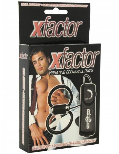 Vibrační erekční kroužek XFACTOR , na penis a varlata