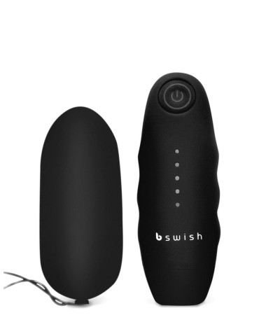 Vibračné vajíčko B Swish bnaughty Unleashed bezdrôtové (čierne)