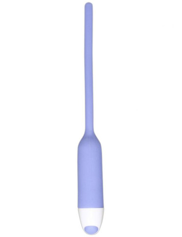 Vibračný dilatátor pre ženy (silikónový), modrý