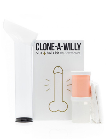 Odlitek penisu včetně varlat Clone,A,Willy plus+balls (vibrátor)