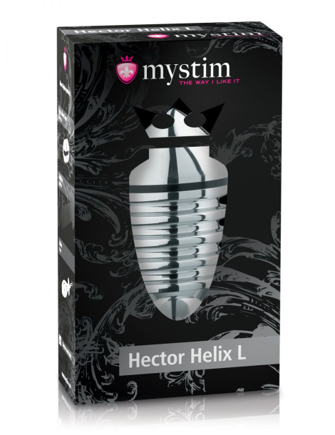 Kovový anální kolík Hector Helix L , elektrosex