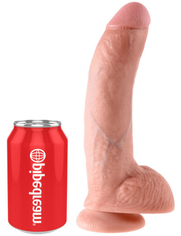 Realistické dildo s varlaty King Cock 9" , Pipedream