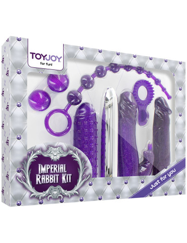 Sada erotických pomůcek Imperial Rabbit Kit Dark Purple