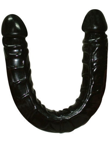Obojstranné dildo Ultra-Dong, čierne 43 cm