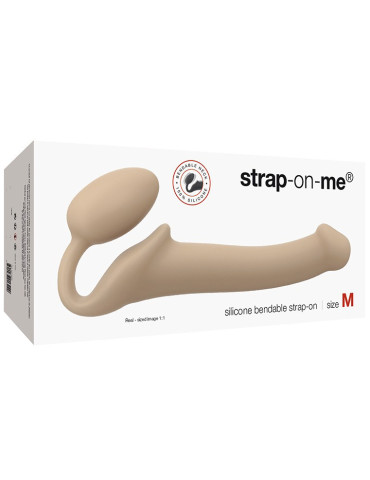 Tvarovatelný samodržící připínací penis Strap,On,Me , velikost M