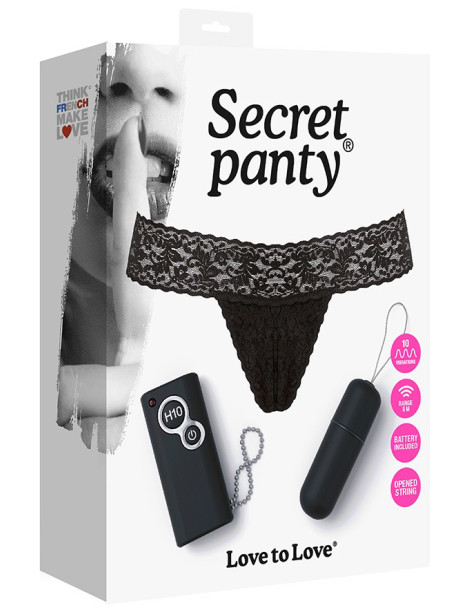 Vibrační kalhotky s dálkovým ovladačem Secret panty
