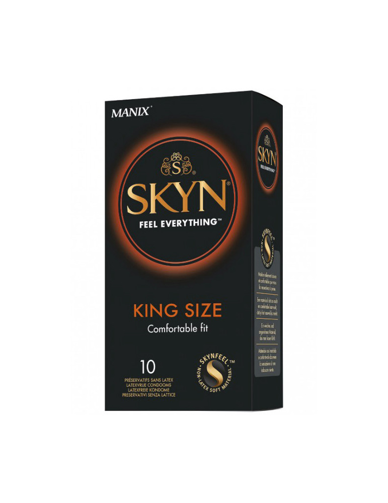 Ultratenké XL kondomy bez latexu Manix SKYN King Size (10 ks)