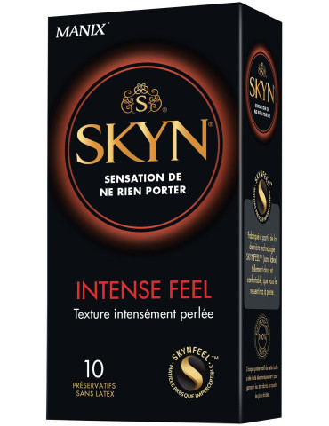 Ultratenké kondómy bez latexu Manix SKYN Intense Feel, vrúbkované (10 ks)