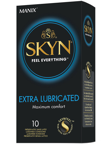 Ultratenké kondómy bez latexu SKYN Extra Lubricated, extra lubrikované (10 ks)
