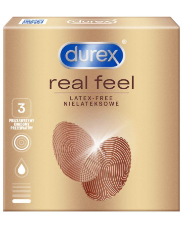 Kondomy bez latexu Durex Real Feel (3 ks)