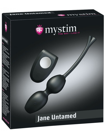 Vibrační venušiny kuličky Jane Untamed , elektrosex (MYSTIM)