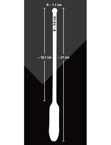 Vibrační silikonový dilatátor s kuličkou , 11 mm