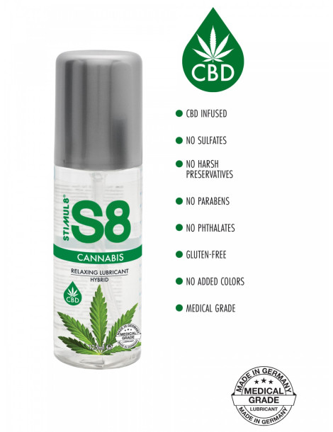 Hybridní lubrikační gel S8 Cannabis , 125 ml
