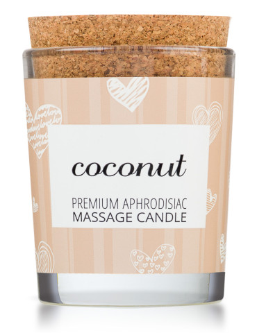 Afrodiziakální masážní svíčka MAGNETIFICO , Enjoy it! (coconut)