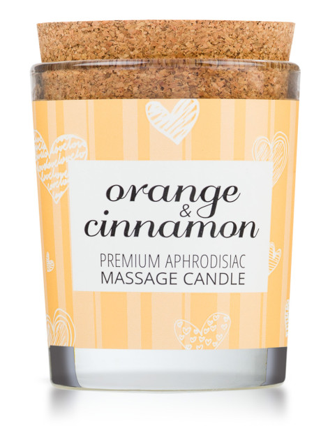 Afrodiziakální masážní svíčka MAGNETIFICO , Enjoy it! (orange and cinnamon)