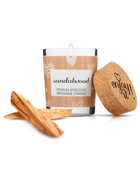 Afrodiziakální masážní svíčka MAGNETIFICO , Enjoy it! (sandalwood)