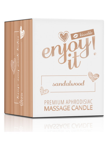 Afrodiziakální masážní svíčka MAGNETIFICO , Enjoy it! (sandalwood)
