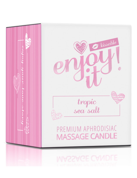 Afrodiziakální masážní svíčka MAGNETIFICO , Enjoy it! (tropic sea salt)