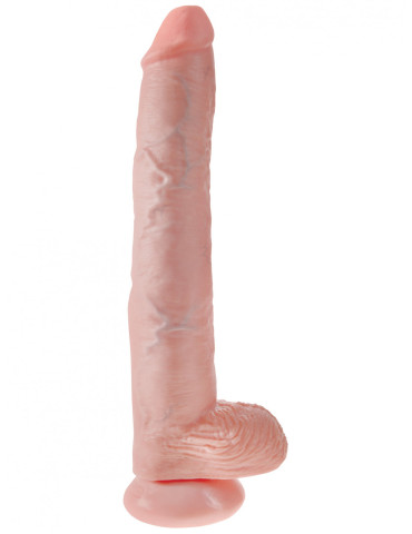 Realistické dildo so semenníkmi King Cock 14" Pipedream