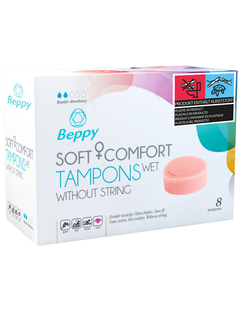 Menstruační tampony Beppy WET , vlhčené (8 ks)