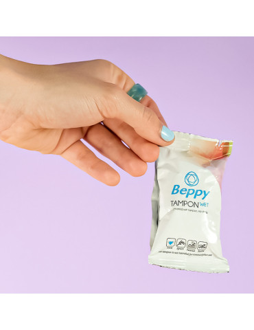 Menstruační tampony Beppy WET , vlhčené (8 ks)