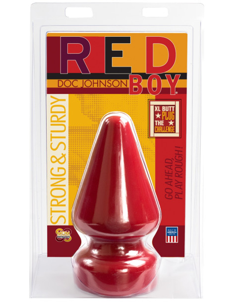 Červený anální kolík Red Boy XL , Doc Johnson