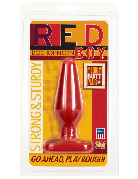 Červený anální kolík Red Boy Medium , Doc Johnson