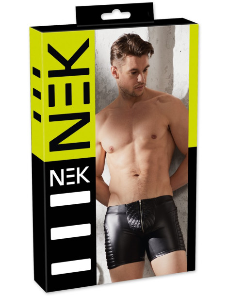 Wetlook prošívané pánské boxerky se zipem NEK