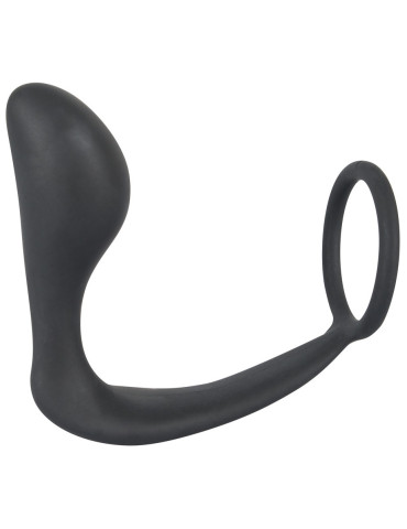 Stimulátor prostaty s kroužkem na penis a varlata , Black Velvets