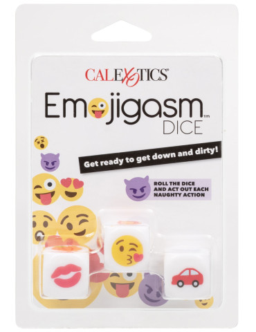 Erotické hrací kostky Emojigasm (3 ks)