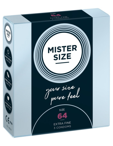 Kondomy MISTER SIZE 64 mm (3 ks)