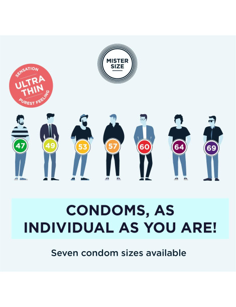 Kondomy MISTER SIZE 57 mm (10 ks)