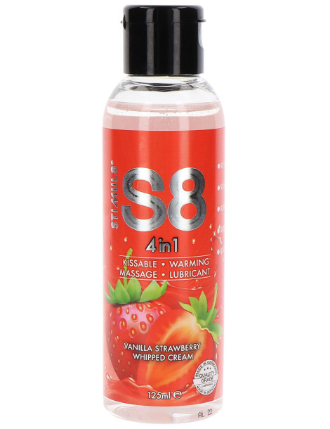 Lubrikační/masážní gel S8 4,in,1 Vanilla Strawberry Whipped Cream