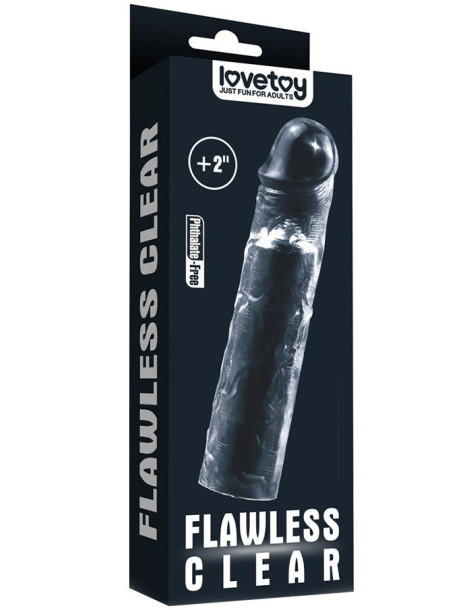Prodlužovací návlek na penis Flawless Clear +2" (5 cm) , LoveToy