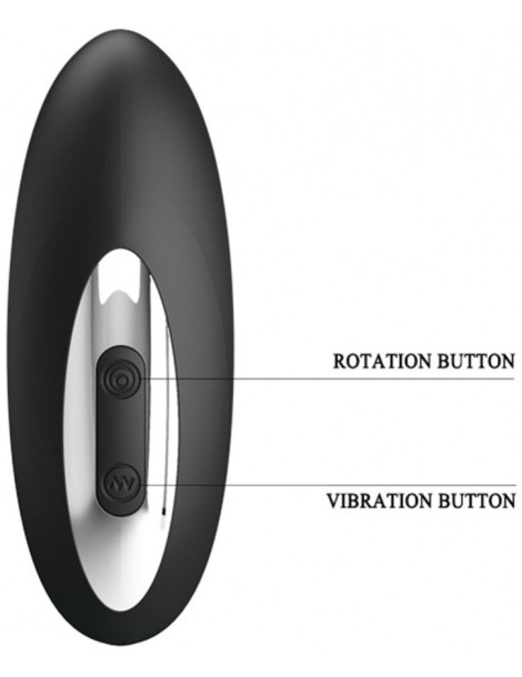 Vibrační stimulátor prostaty s rotačními perlami Merlin