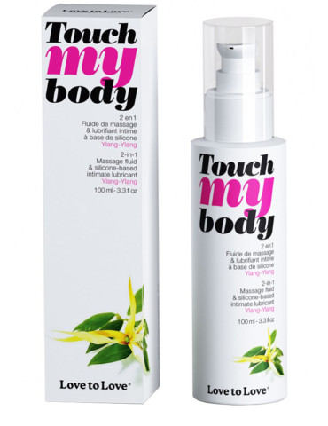 Masážní a lubrikační gel na silikonové bázi Touch my Body , Ylang Ylang