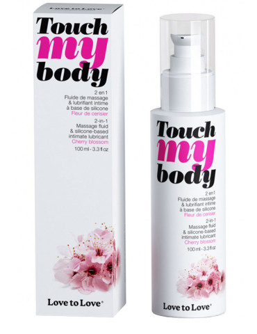 Masážní a lubrikační gel na silikonové bázi Touch my Body , Cherry Blossom