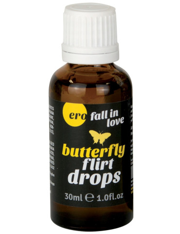 Afrodiziakální kapky pro ženy i muže Butterfly Flirt Drops , HOT (30 ml)