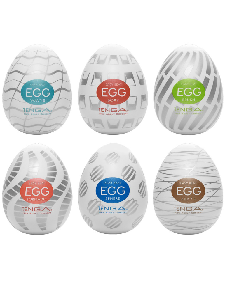 Sada masturbátorů TENGA Egg Standard , 6 ks