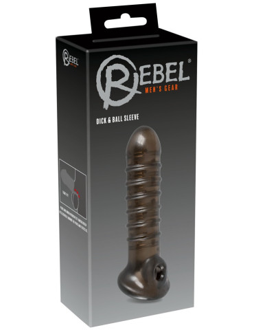 Stimulační návlek na penis a varlata Dick & Ball Sleeve , Rebel