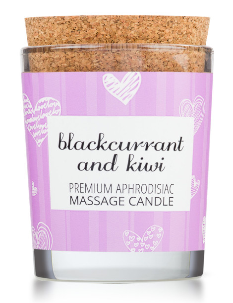 Afrodiziakální masážní svíčka MAGNETIFICO , Enjoy it! (blackcurrant and kiwi)