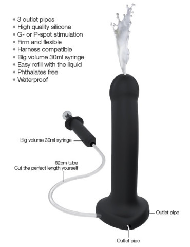 Stříkací připínací penis Strap,On,Me Cum