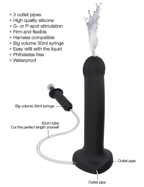Stříkací připínací penis Strap,On,Me Cum