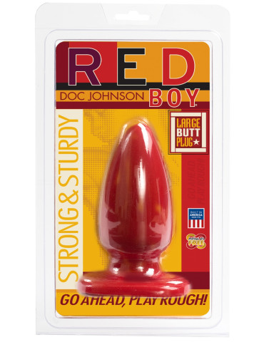 Červený anální kolík Red Boy Large , Doc Johnson