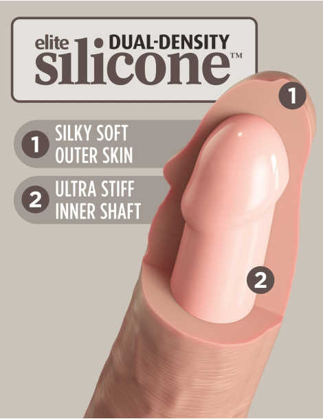 Realistické dildo s přísavkou King Cock Elite Dual Density 7" , Pipedream