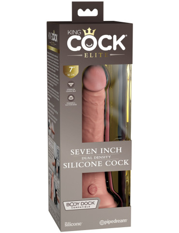 Realistické dildo s přísavkou King Cock Elite Dual Density 7" , Pipedream