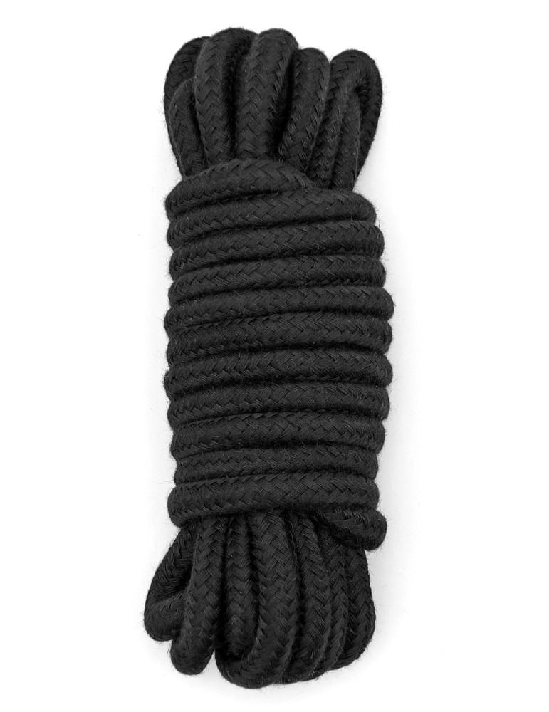 Černé bavlněné lano na bondage (4,5 m)