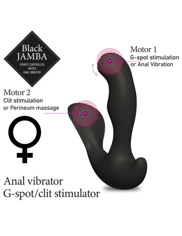 Unisex vibrátor s hřejivou funkcí a dálkovým ovladačem Black Jamba , FeelzToys
