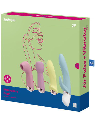 Set vibrátorů a pulzátoru Marvelous Four , Satisfyer