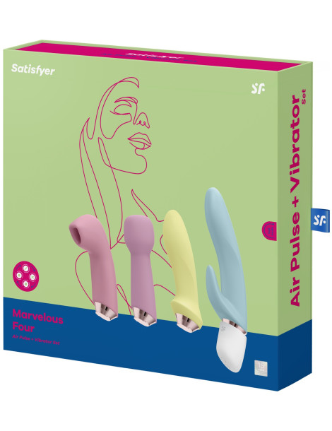 Set vibrátorů a pulzátoru Marvelous Four , Satisfyer